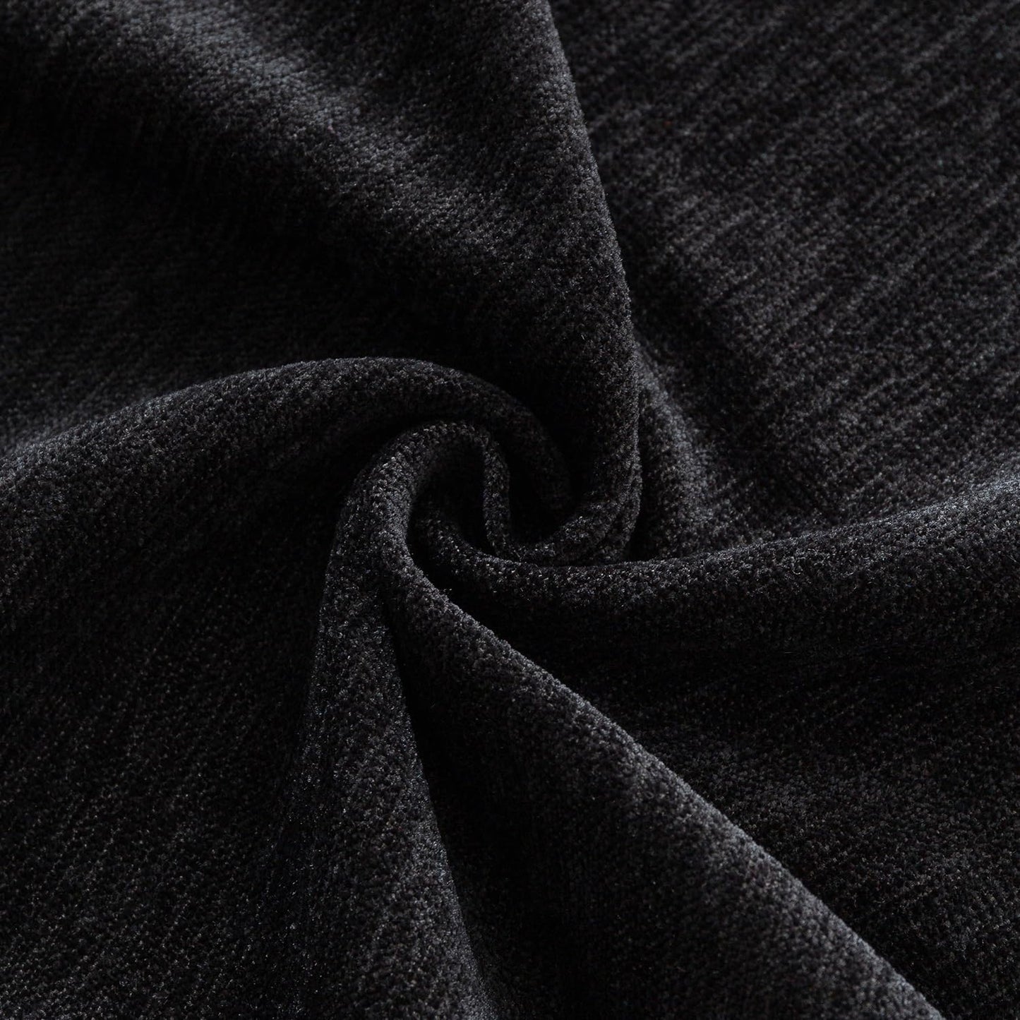 Serenity Tassel Chenille Sofa Cover with Tassel – Midnight Graphite
