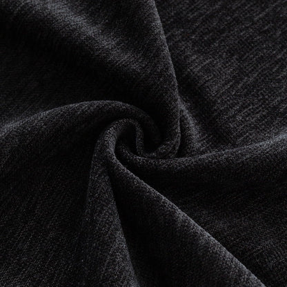 Serenity Tassel Chenille Sofa Cover with Tassel – Midnight Graphite