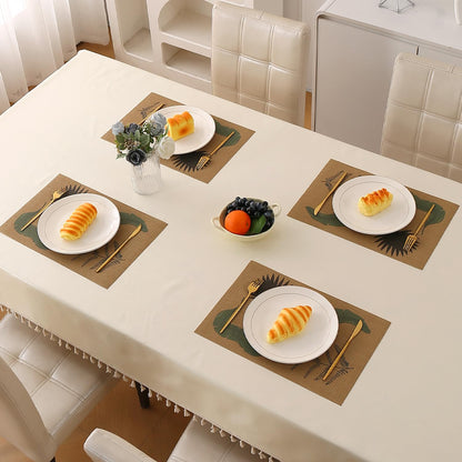 Botanical Tropic PVC Mats for Dining Table - Fern Fronds