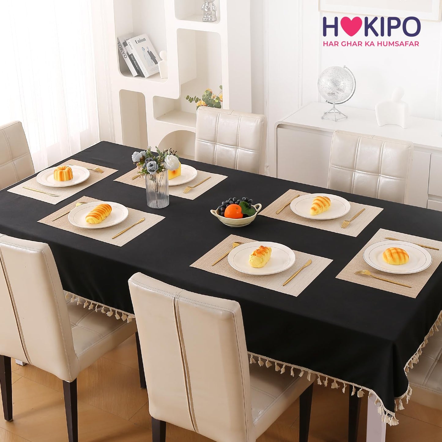 GradientHue PVC Mats for Dining Table - Sand Oasis