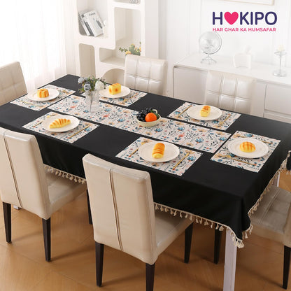 Artistic Flora PVC Washable Mats for Dining Table - Magnolia Champaca