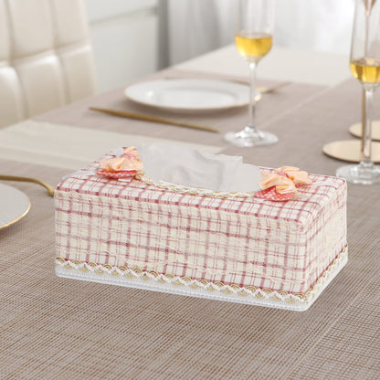 Plastic Tissue Paper Box Holder, Off-white