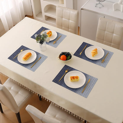 GradientHue PVC Mats for Dining Table - Ocean Hue