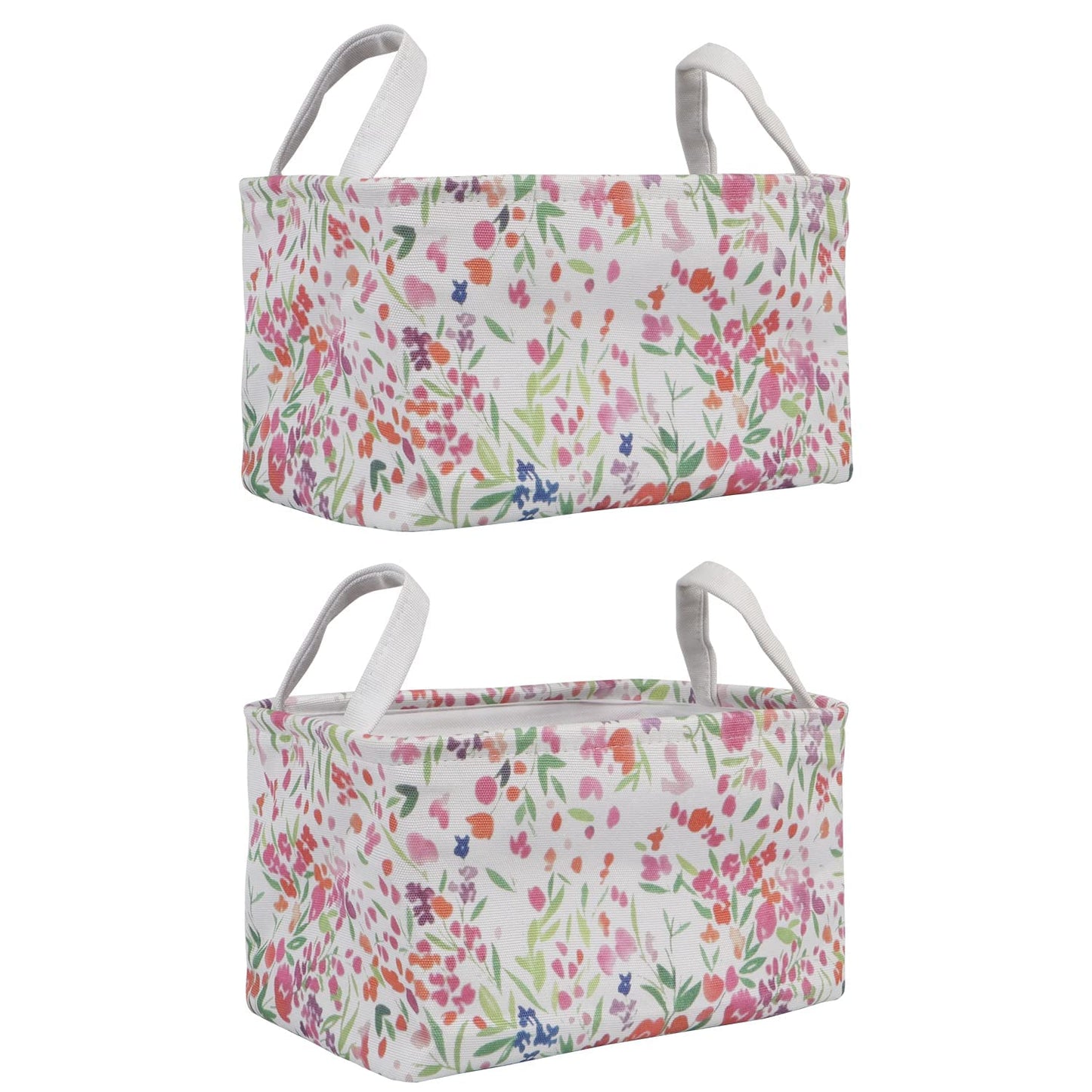 Eco-Friendly Foldable Storage Basket Bins Organizer, Medium - Pack of 2