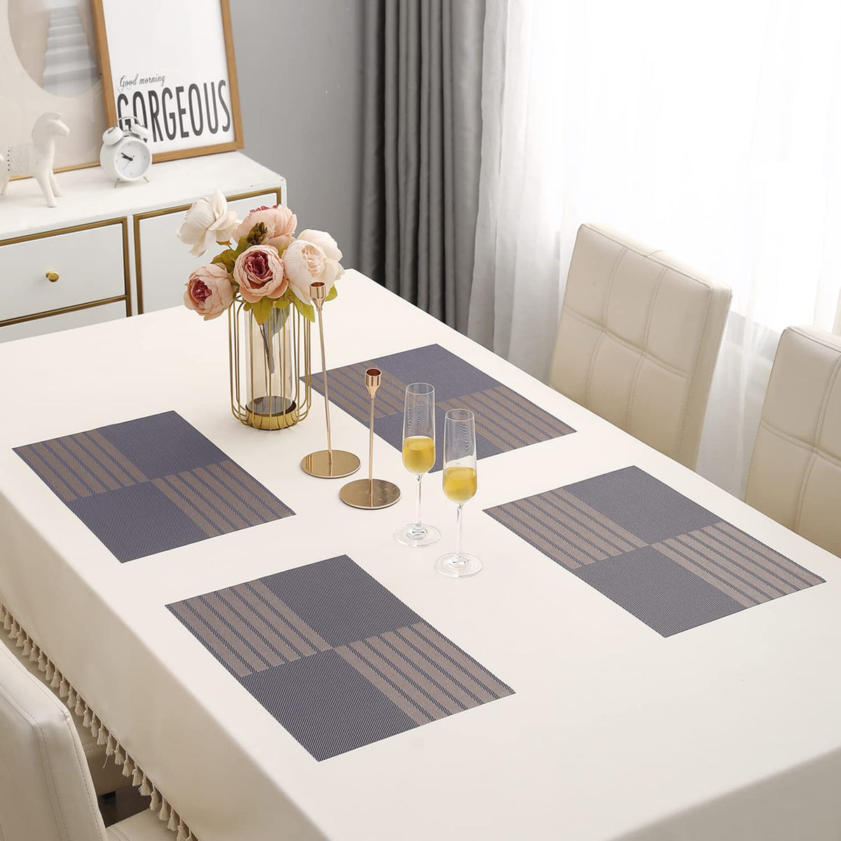 PVC Dining Table Mats, Violet
