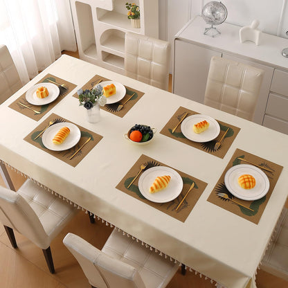 Botanical Tropic PVC Mats for Dining Table - Fern Fronds