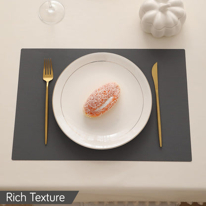 PP Waterproof Dining Table Mat, Anchor Grey