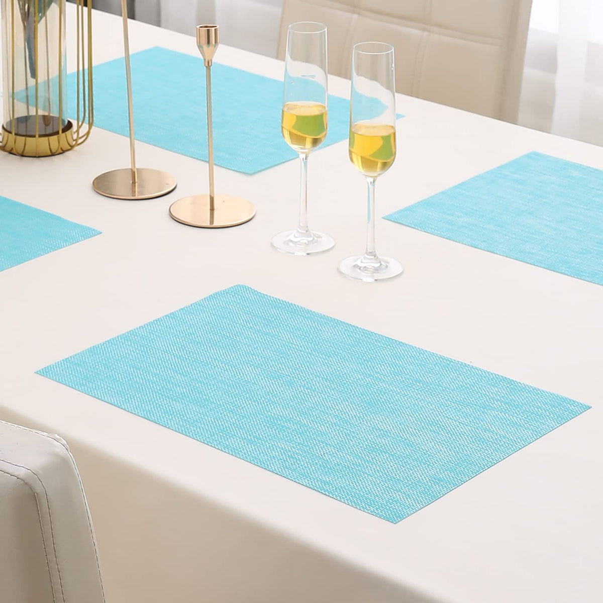 PVC Dining Table Mats,Turquoise