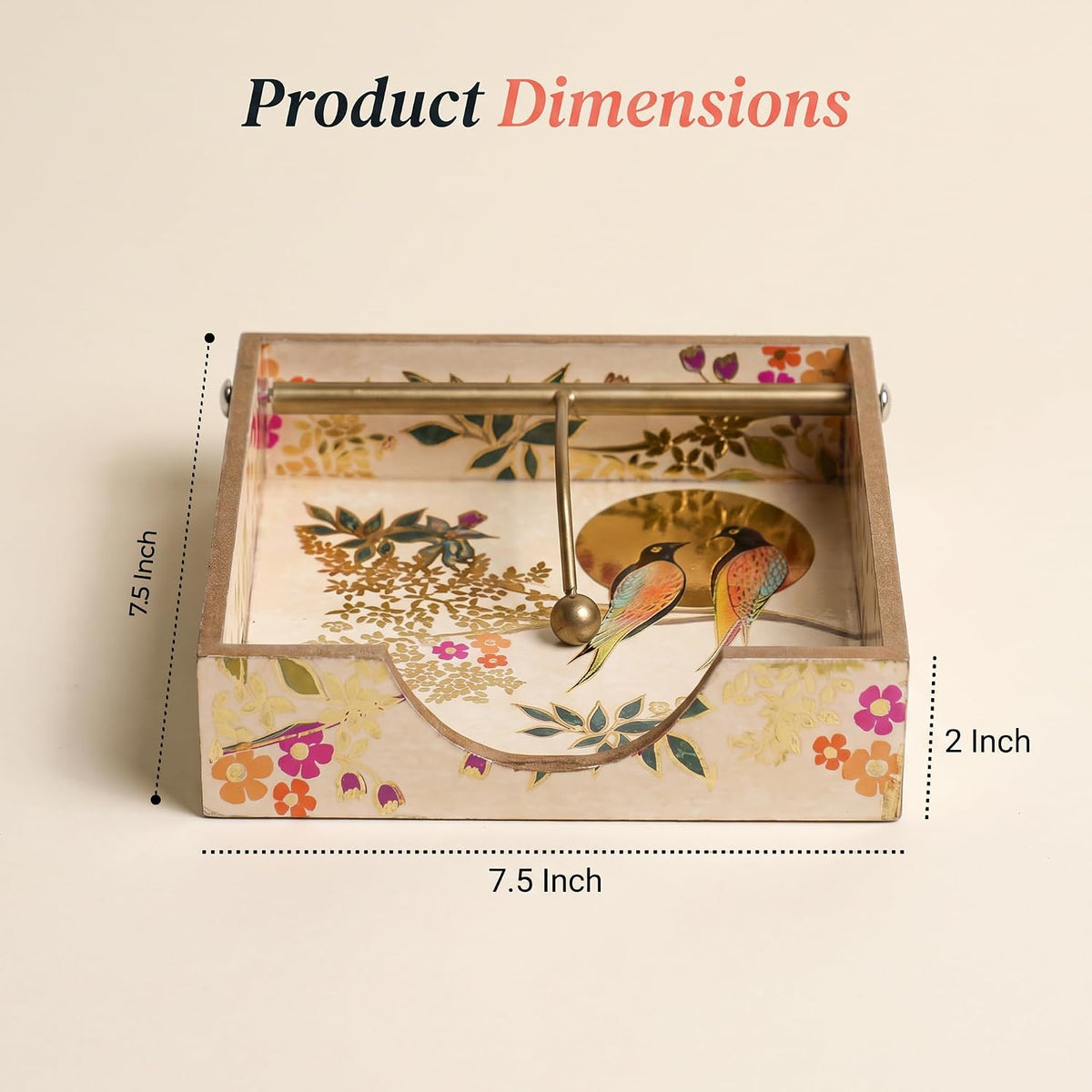 HOKIPO Napkin Holder for Dining Table, Engineered Wood, Sunhere Parinday - image 4