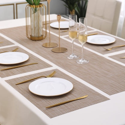 PVC Dining Table Mats, Beige