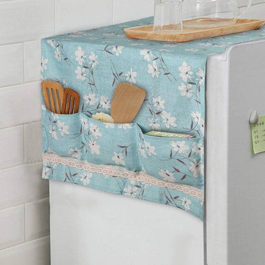 Buy Blue Refrigerator top cover online at HOKIPO