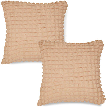 Buy Premium Beige Colour Zippered Square Cushion Covers Online
