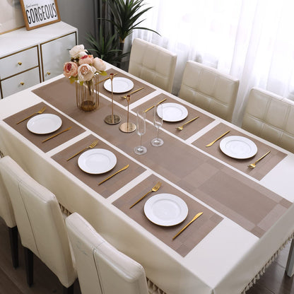 PVC Dining Table Mats, Copper Brown