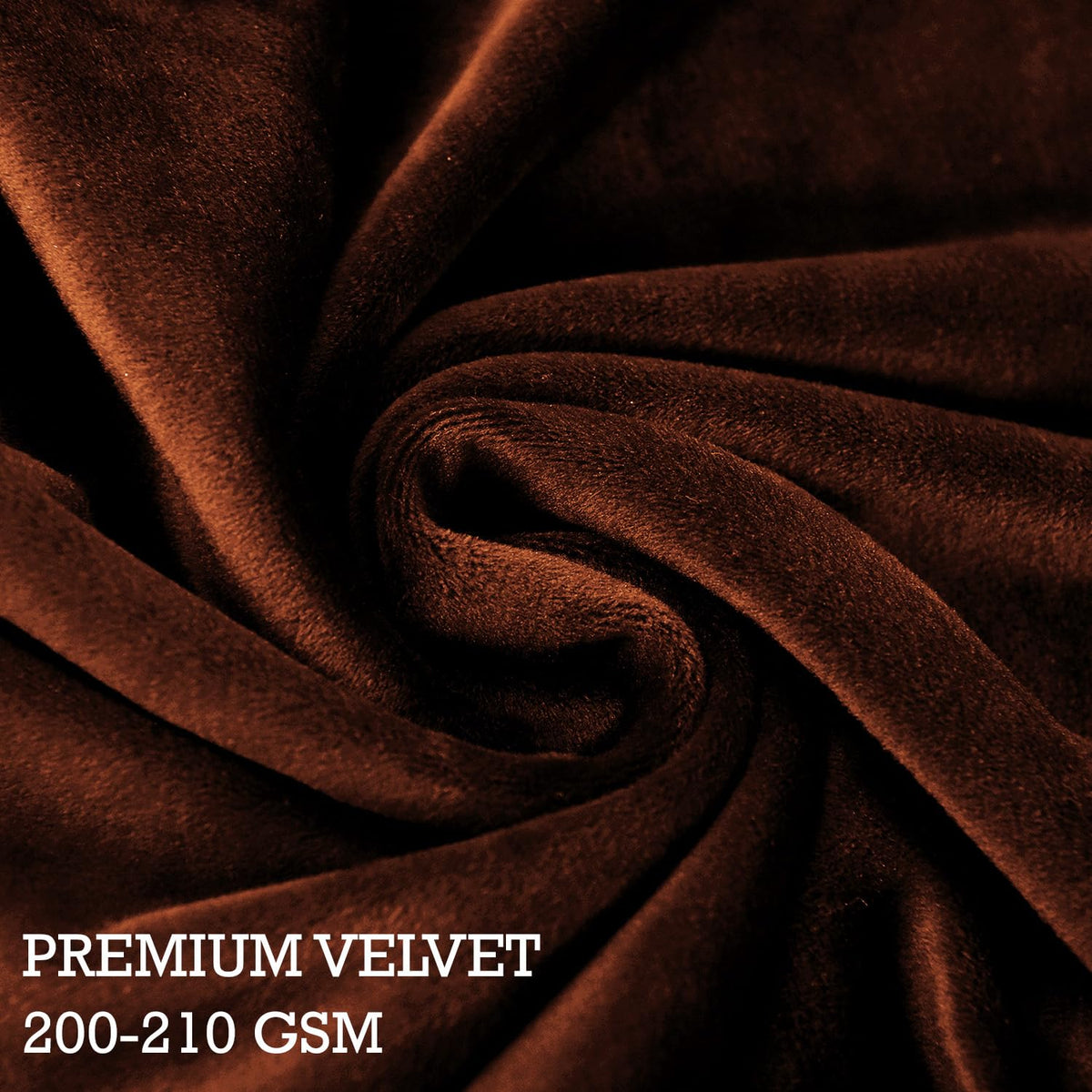 Rustic Brown Stylish Premium Velvet Chair Cover for Wingback Chair