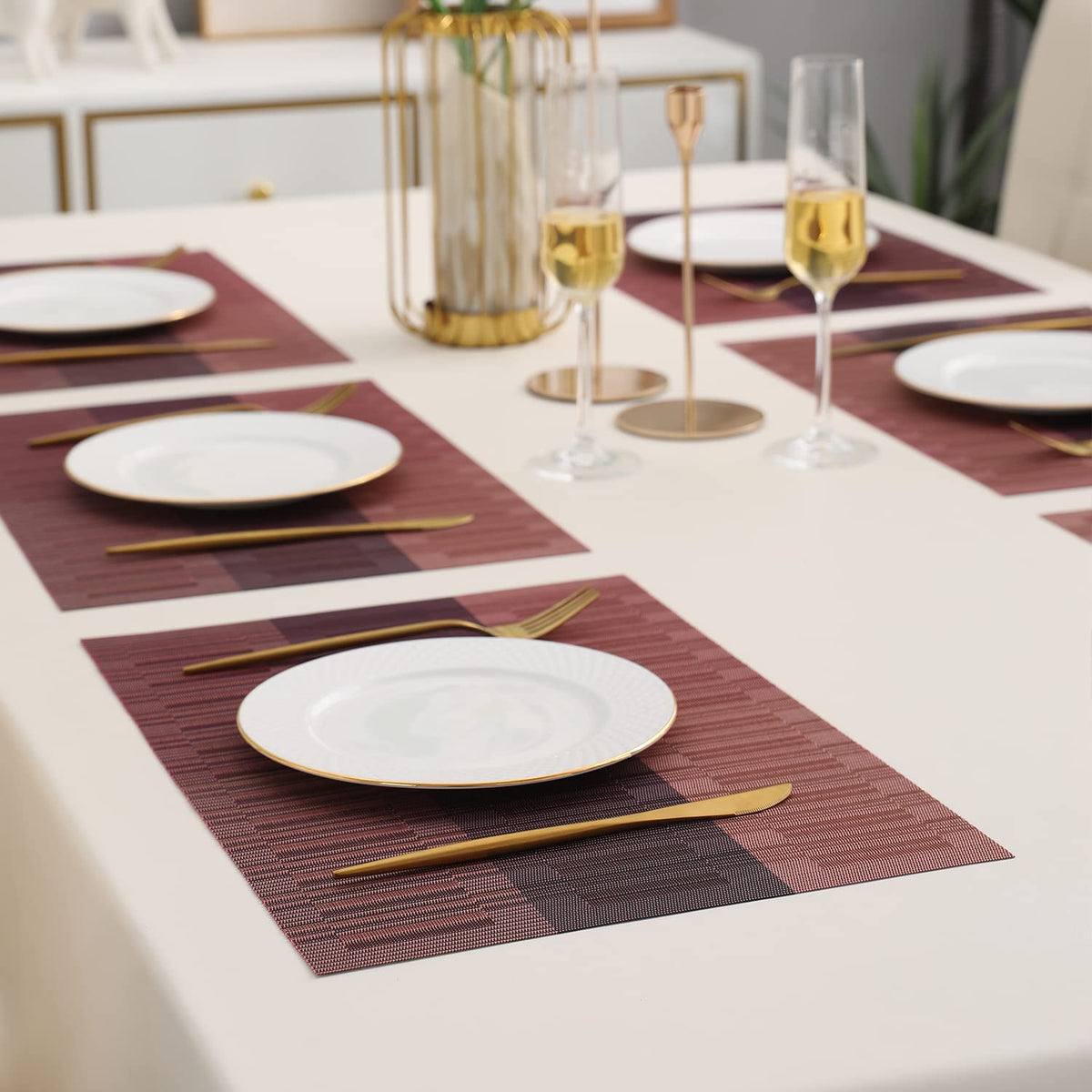 PVC Dining Table Mats, Wine