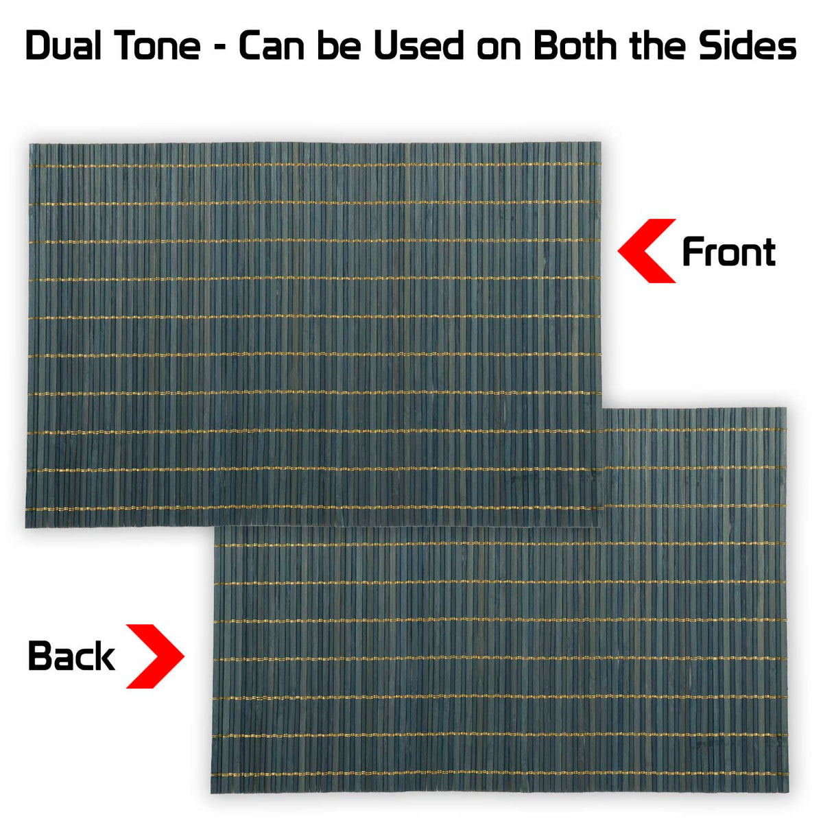 Buy reversible bamboo dining table mat | Hokipo