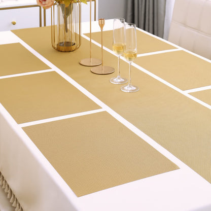 PVC Dining Table Mats, Golden