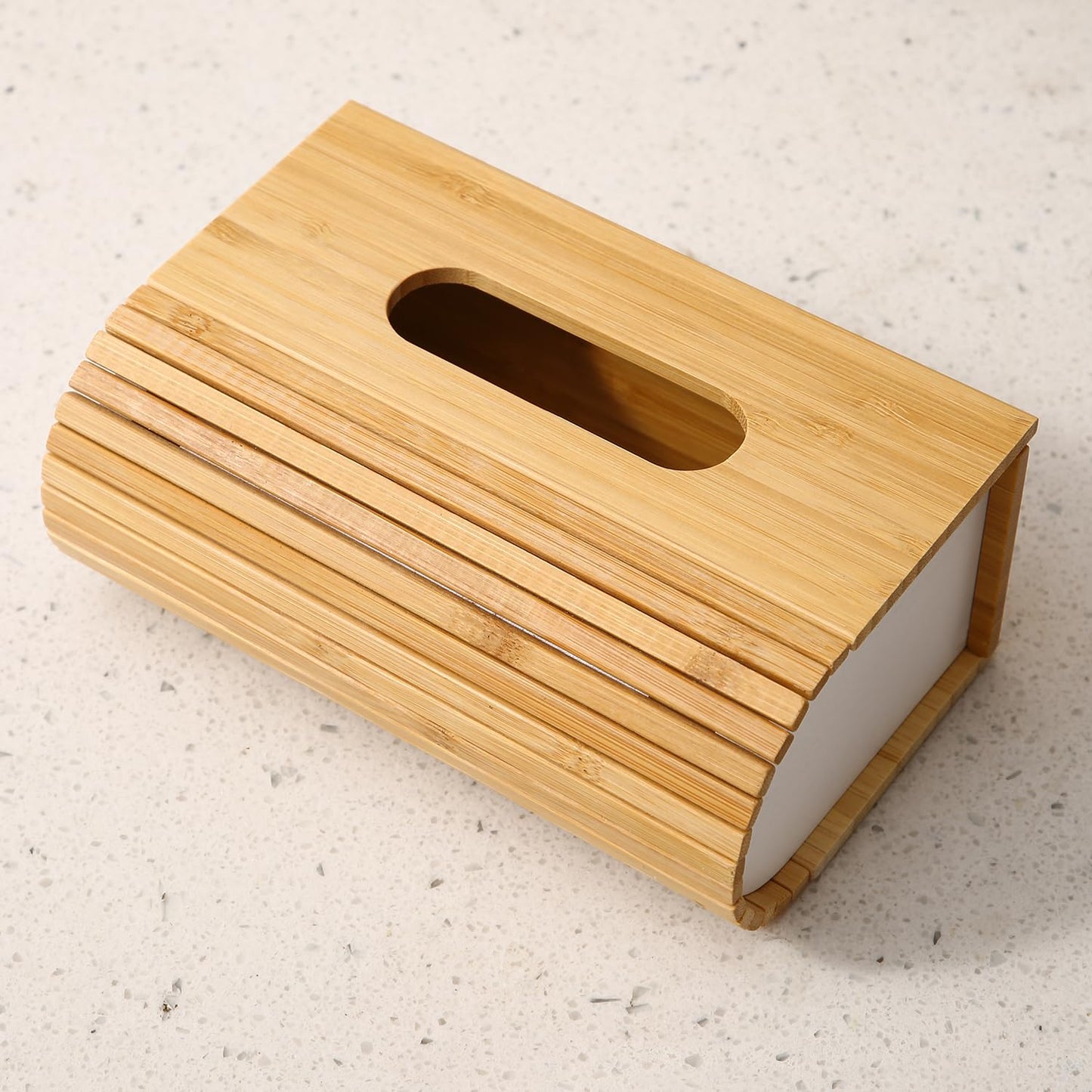 Buy brown magnetic wooden tissue holder | HOKIPO