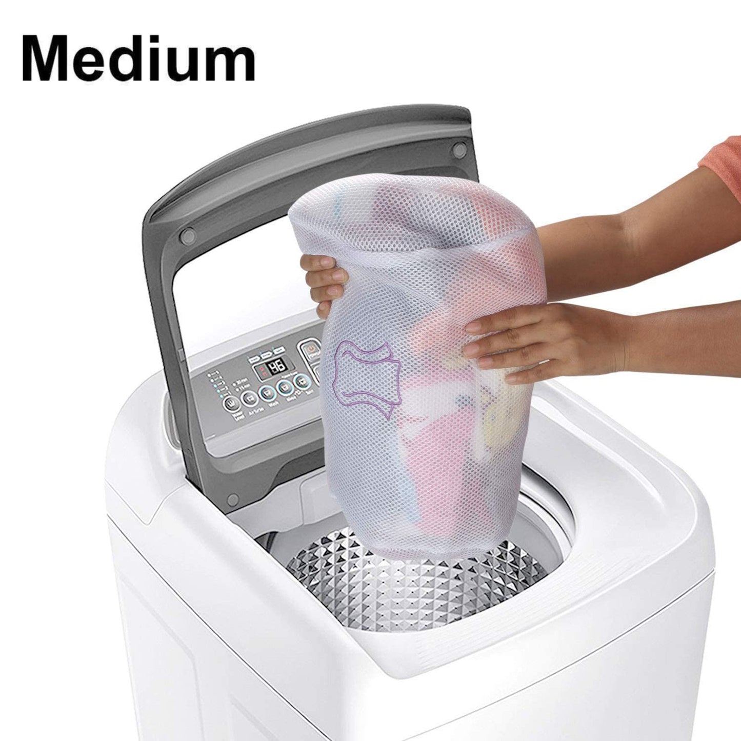 Mesh Laundry Clothes Washing Bag, Pack of 5