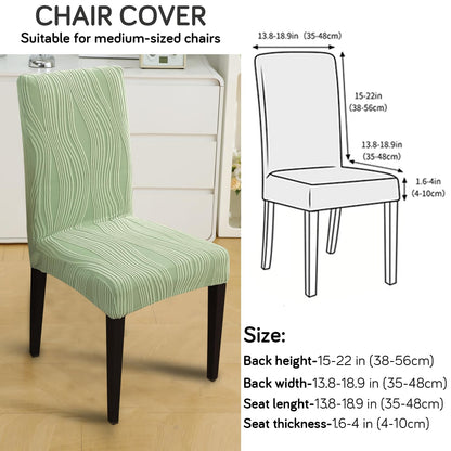 Nestiva Series Stretchable Knitting Jacquard Chair Cover - Pastel Green