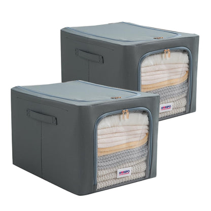 600D Oxford Fabric Wardrobe Organizer for Storage - Grey