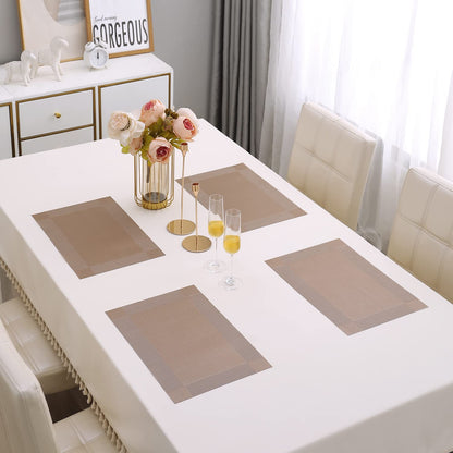 PVC Dining Table Mats, Copper Brown