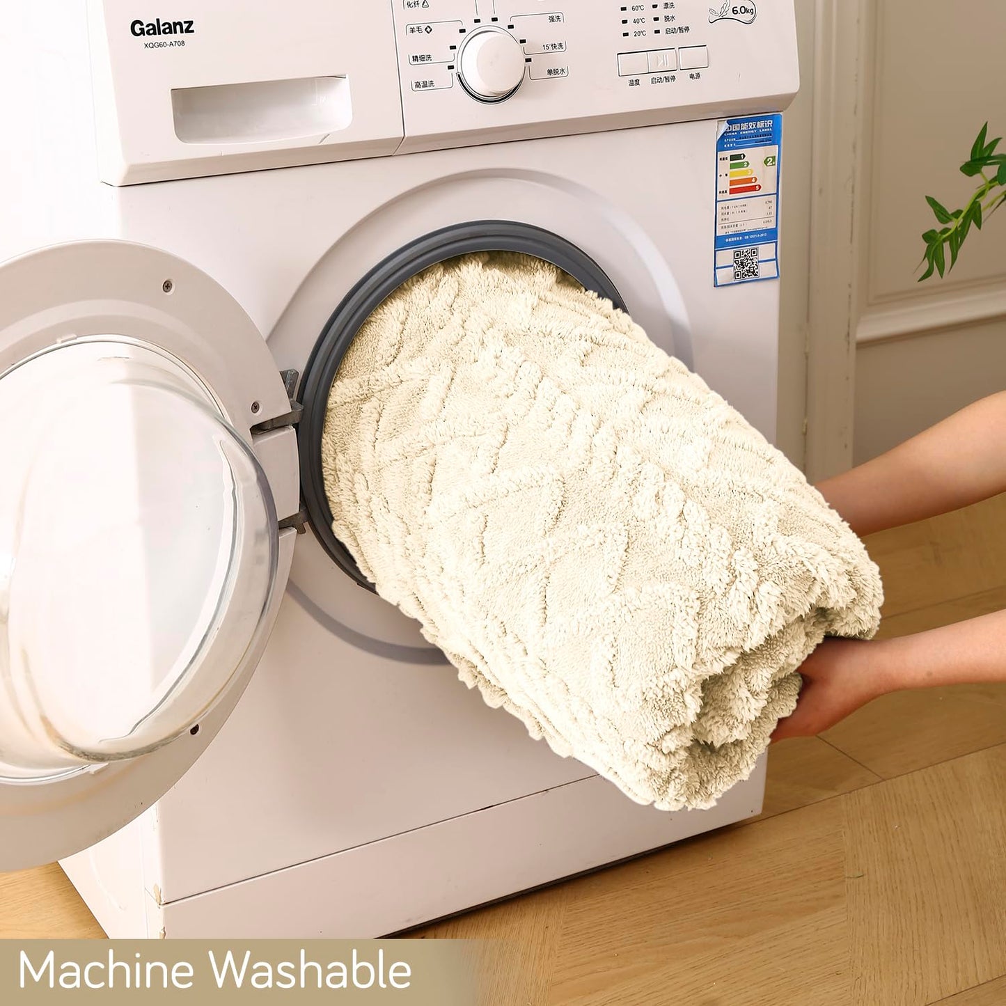 Buy Cream Colour AC Throw Blanket | Machine Washable | HOKIPO
