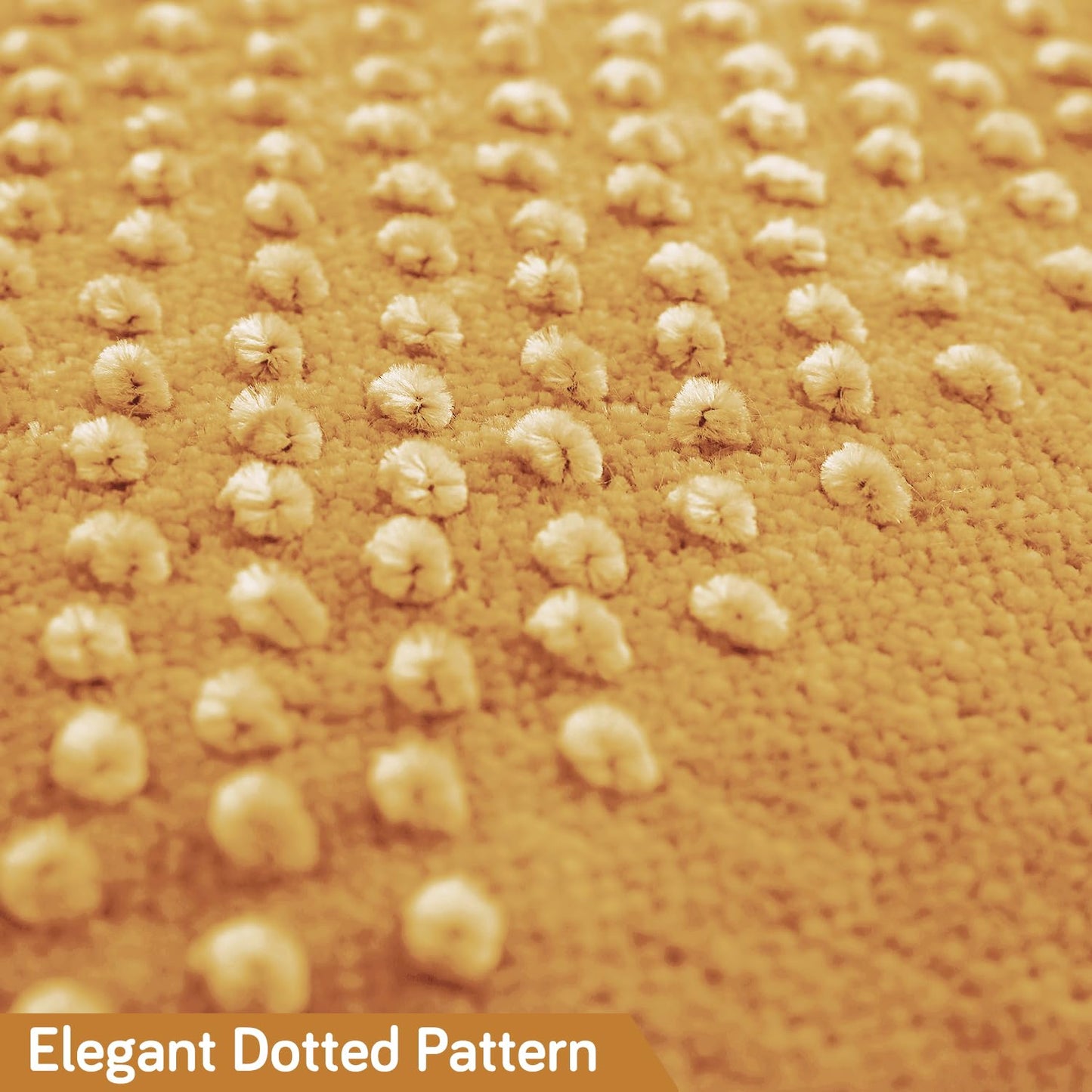 Handloom Made Thick Poly Velvet Reversible Sofa Mat for 1/2/3 Seater, Buff Cream