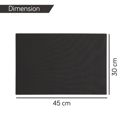 PP Waterproof Dining Table Mat, Chocolate Brown