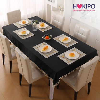 Chevron Stripes PVC Mats for Dining Table - Warm White