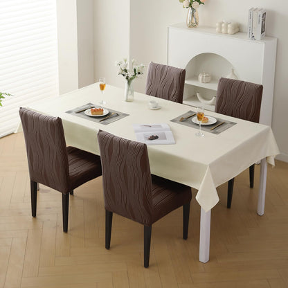 Nestiva Series Stretchable Knitting Jacquard Chair Cover - Chocolate Brown