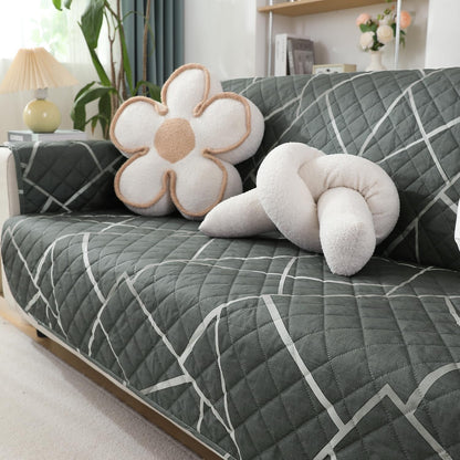 Stylish Quilted Waterproof Sofa Mat | Hokipo