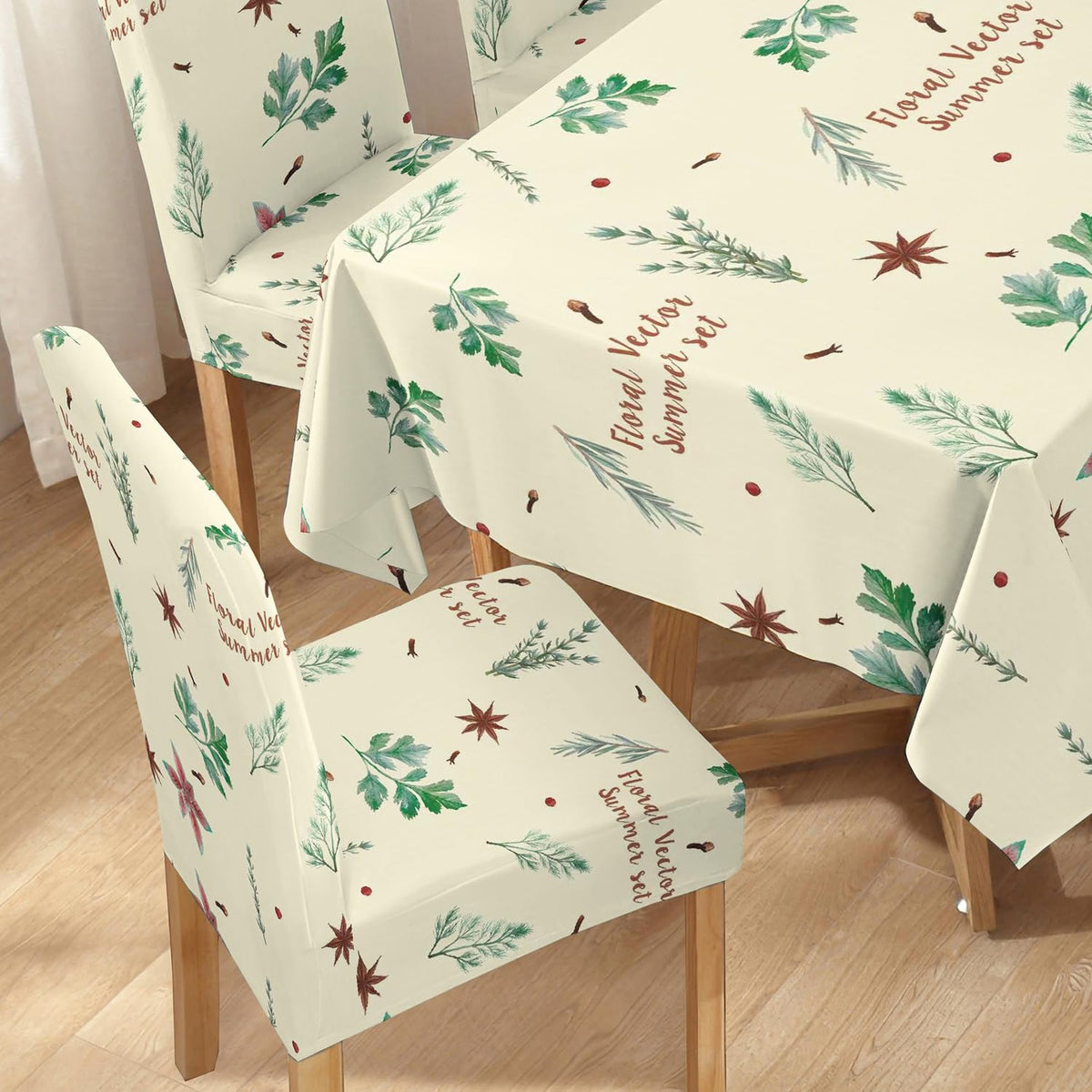 Cream Dining Set Cover | 4/6 Seater