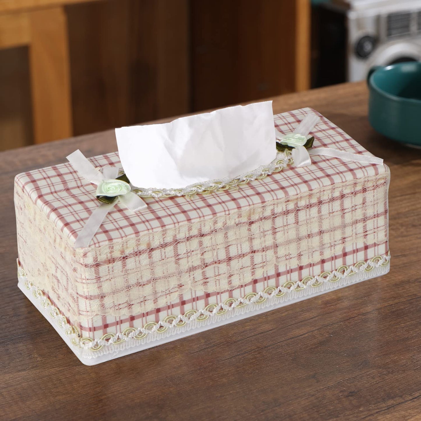 Plastic Tissue Paper Holder, Off-white