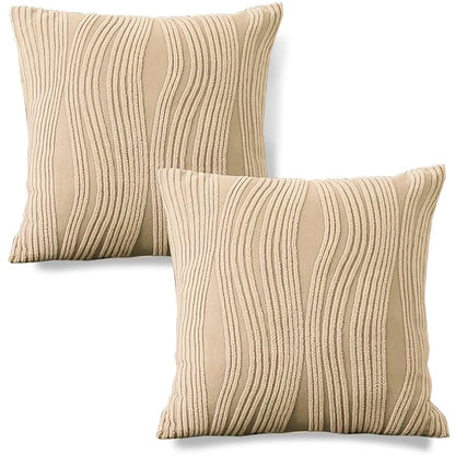 Buy Blush Beige Colour Festive Square Zippered Sofa Cushion Covers