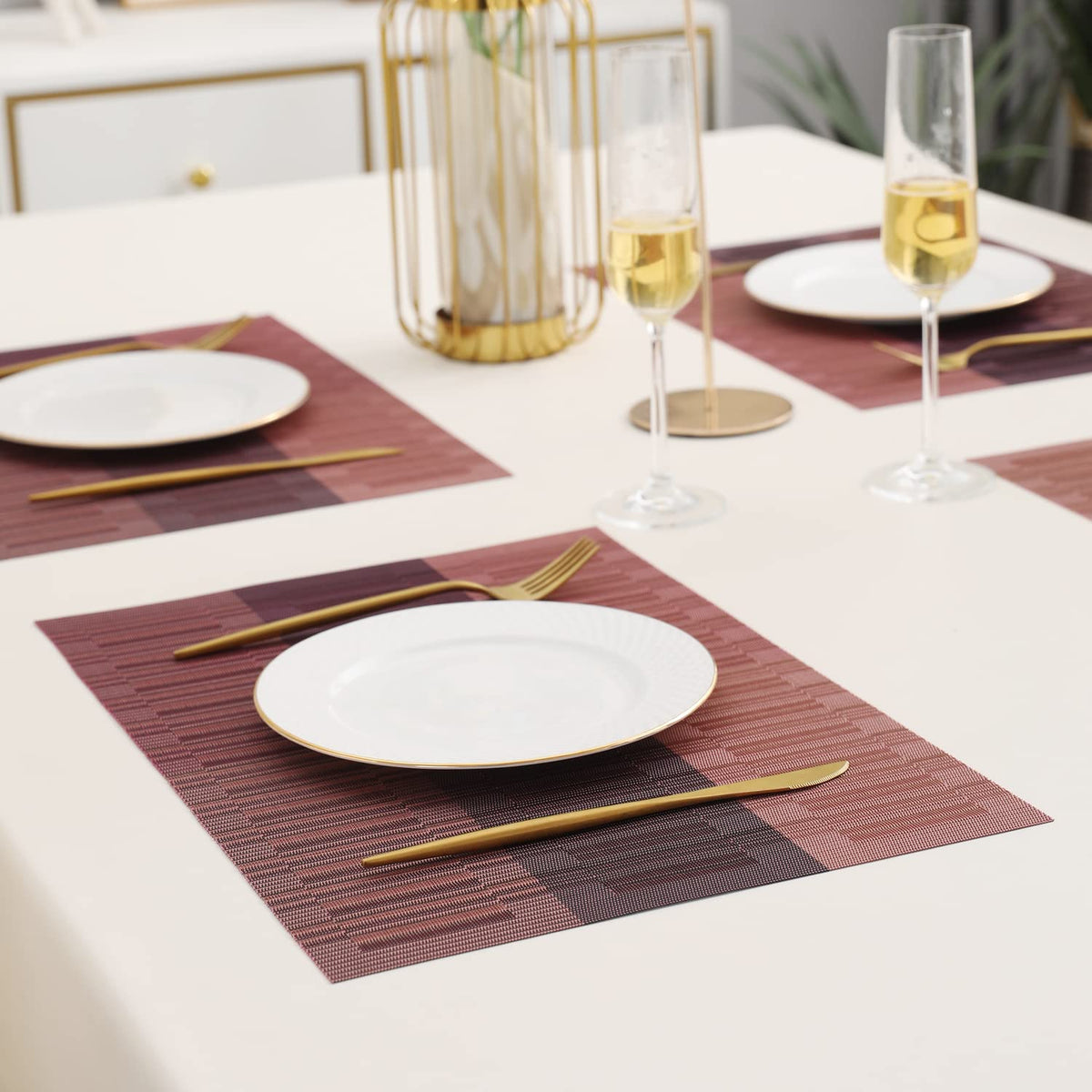 PVC Dining Table Mats, Wine