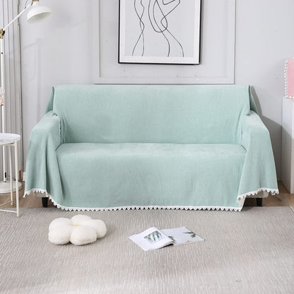 HOKIPO Chenille Sofa Couch Slipcover, Mint for 1/2/3 Seater