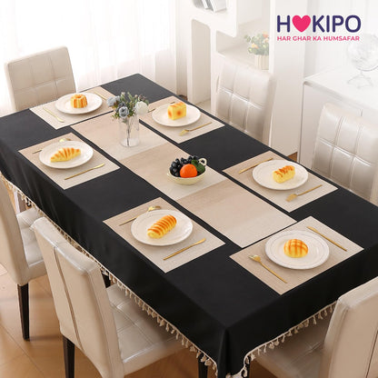 GradientHue PVC Mats for Dining Table - Sand Oasis