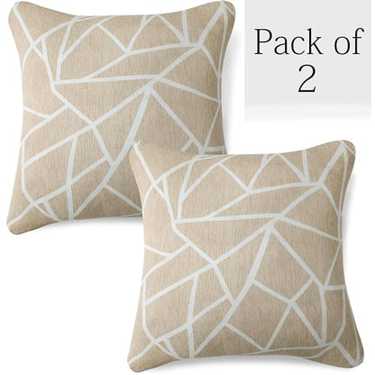 Waterproof & Quick-Dry Quilted Sofa Cover with Pockets on Armrest, Beige Abstract Geometry