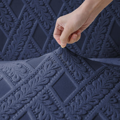 Chair Cover Set of 1/2/4/6, 190 GSM Jacquard, Blue