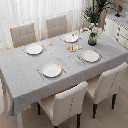 Poly Jute Dining Table Cover, Grey