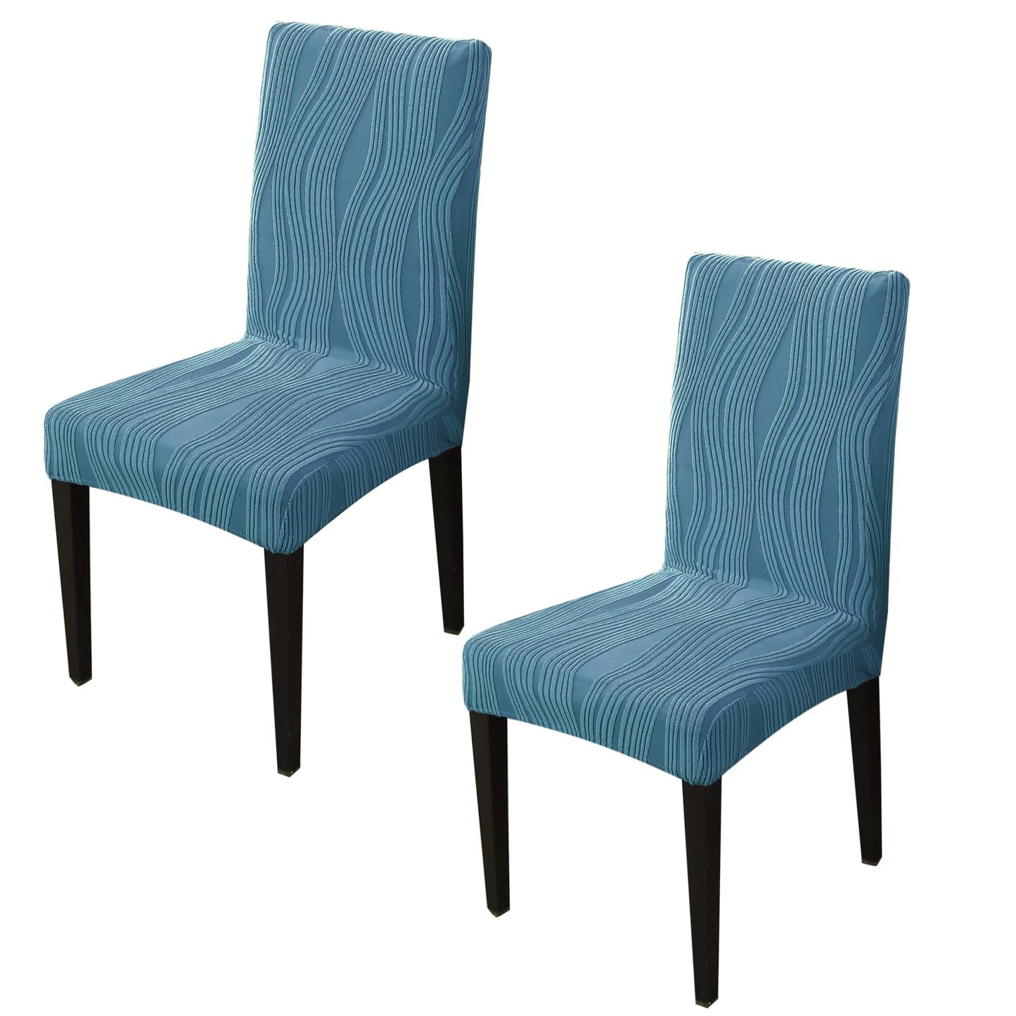 Nestiva Series Stretchable Knitting Jacquard Chair Cover - Sea Blue