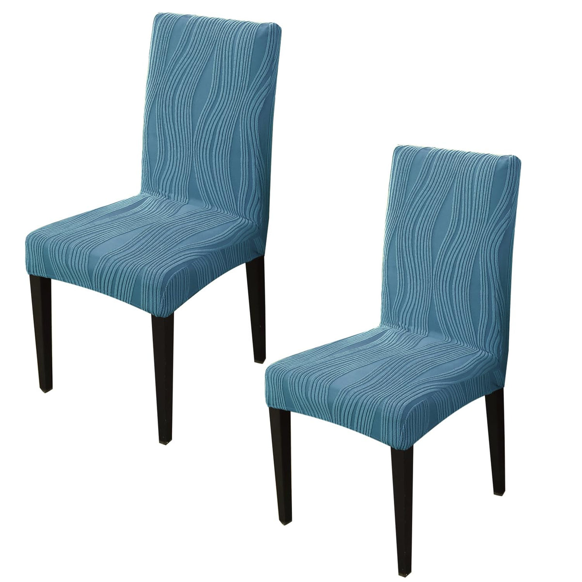 Nestiva Series Stretchable Knitting Jacquard Chair Cover - Sea Blue