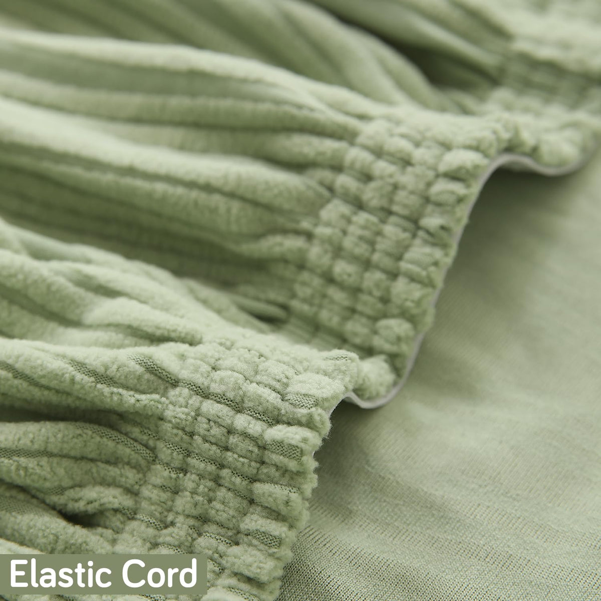 Nestiva Series Stretchable Knitting Jacquard Chair Cover - Pastel Green
