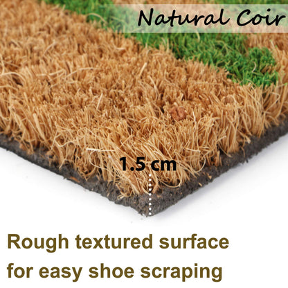 Coir Entrance Door Mat with Anti-Slip PVC Backing