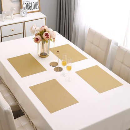 PVC Dining Table Mats, Golden