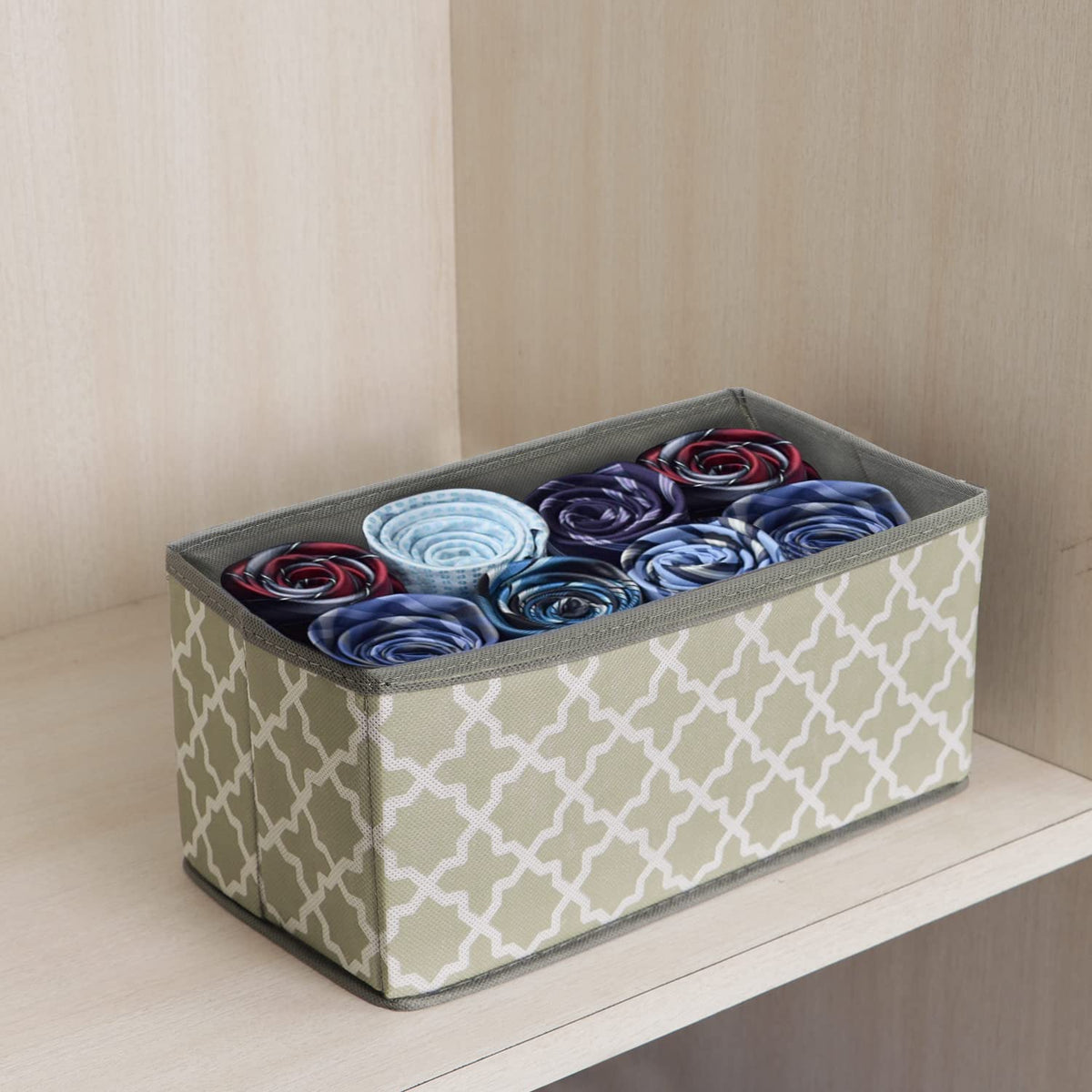 Foldable Storage Basket Bins Closet Wardrobe Organizer