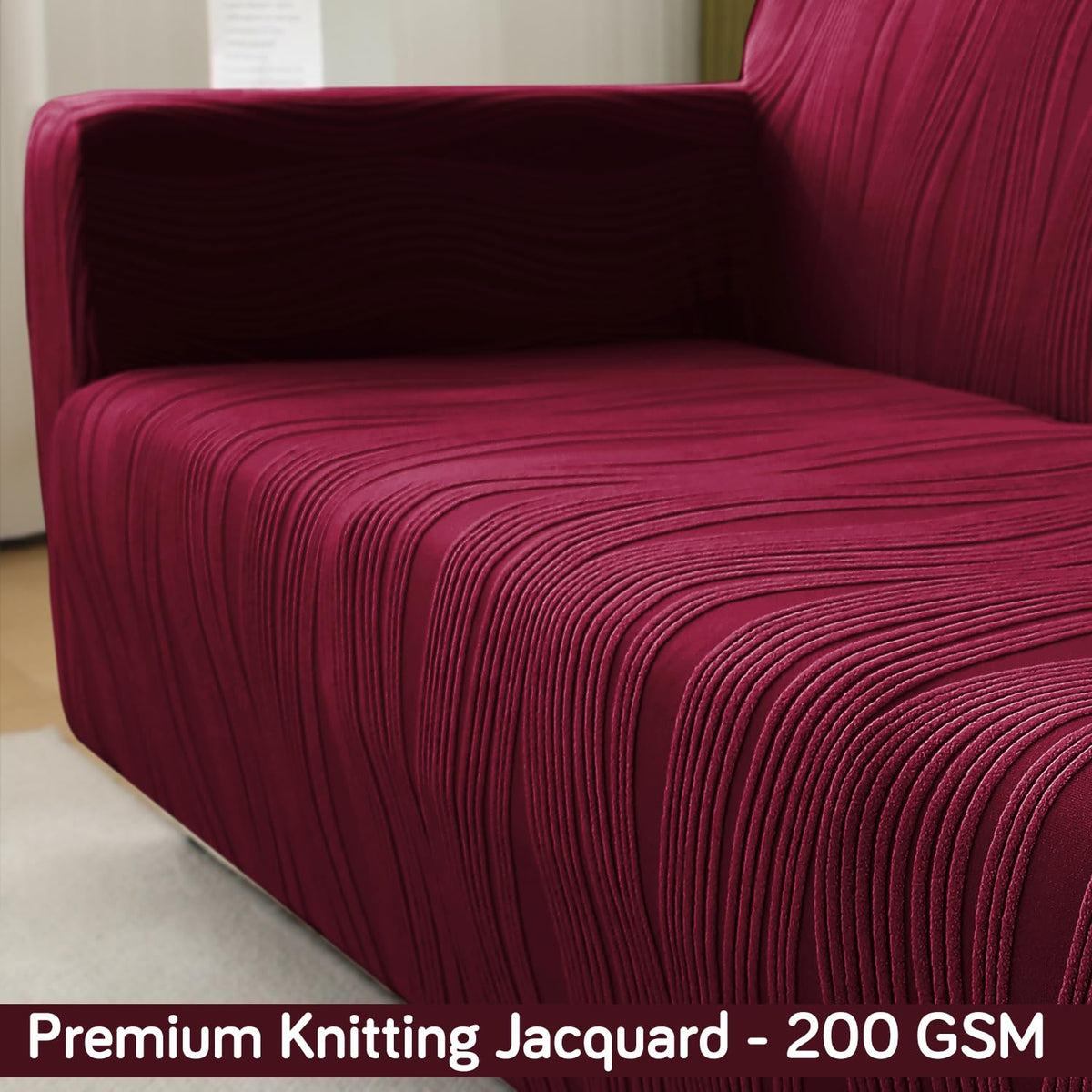 Buy premium  200 GSM knitting jacquard sofa cover sets | HOKIPO