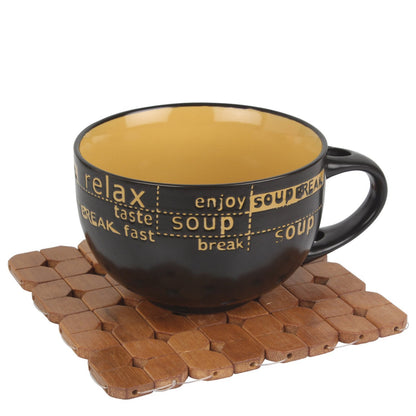 HOKIPO Square Bamboo Coaster Heat Pad, Pan Pot Holder, 15 x 15 cm, Pack of 2/4/6