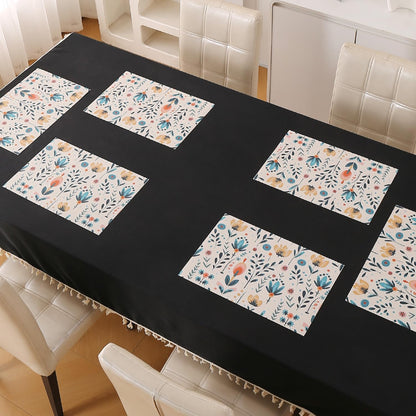 Artistic Flora PVC Washable Mats for Dining Table - Magnolia Champaca